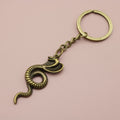 Zinc Alloy Cobra Snake Keychain Bag Charm Gift – Antique Copper view 6
