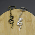 Zinc Alloy Cobra Snake Keychain Bag Charm Gift – Antique Copper view 4