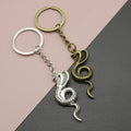 Zinc Alloy Cobra Snake Keychain Bag Charm Gift – Antique Copper view 1