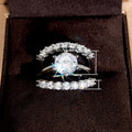New Fashion OL Three Piece Ring Set, European Luxury Anniversary Celebration Jewelry For Women view 5