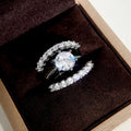 New Fashion OL Three Piece Ring Set, European Luxury Anniversary Celebration Jewelry For Women view 4