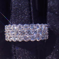 Luxury Full Pave AAA Round Cubic Zirconia Ring For Men And Women Business Event Jewelry view 3