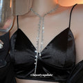 Light Luxury Alloy Rhinestone Geometric Tassel Statement Necklace For Women view 1