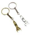 Metal Minimalist Rocket Keychain For Key Ring Gift view 5