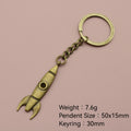Metal Minimalist Rocket Keychain For Key Ring Gift view 2