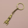 Metal Minimalist Rocket Keychain For Key Ring Gift view 6