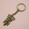 Zinc Alloy Skull Motorcycle Keychain Car Key Ring view 6