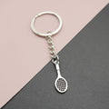 Metal Racket Keychain Sports Bag Charm Gift view 1