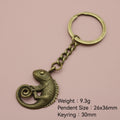 Zinc Alloy Lizard Keychain For Bag Charm Gift view 2