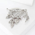 Alloy Rhinestone Orchid Brooch Fashion Flower Lapel Pin For Coats view 4