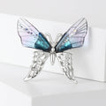 Acrylic Rhinestone Butterfly Brooch Sweet Suit Coat Lapel Pin view 3