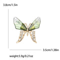 Acrylic Rhinestone Butterfly Brooch Sweet Suit Coat Lapel Pin view 5