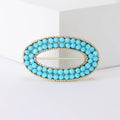 Metal Enamel Geometric Circle Brooch Pin For Clothing Decoration view 6