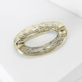 Metal Enamel Geometric Circle Brooch Pin For Clothing Decoration view 4