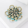 Elegant Alloy Flower Brooch For Fashion Garments And Pins view 4