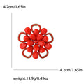 Elegant Alloy Flower Brooch For Fashion Garments And Pins view 5
