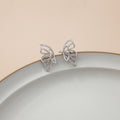 Elegant Hollow Butterfly Zircon Ear Cuff Clip On No Piercing Luxury Minimalist Women's Earrings view 2