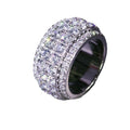 Hip Hop Street Style Half Eternity Iced Zircon Ring For Men And Women Index Finger Jewelry view 5