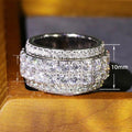 Hip Hop Street Style Half Eternity Iced Zircon Ring For Men And Women Index Finger Jewelry view 4