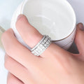 Hip Hop Street Style Half Eternity Iced Zircon Ring For Men And Women Index Finger Jewelry view 3