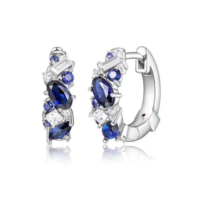 Minimalist Cool Style Twisted Ear Cuff Niche Hip Hop Small Round Hoop Clip Earrings