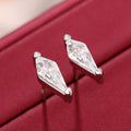 Japanese Sweet Mini Stud Earrings, Diamond Shape Simple Small Magic Girl Style Fashion Ear Jewelry view 3