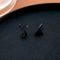 Elegant Minimalist Full Zircon Cross Studs Silver Needle Micro Paved Petite Versatile Fashion Earrings view 4
