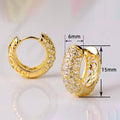 Fashion Hollow Vine Hoop Earrings For Women Style Elegant Noble Ear Jewelry view 5