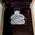 Hot Selling Couple Rings For Women, European American Fashion Zircon Birthday Gift Matching Rings view 5