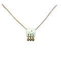 New Chinese Ethnic Butterfly Necklace With Ceramic Flower Bell And Peace Lock Collarbone Chain view 5