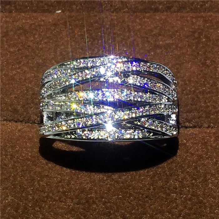 Wrapped Cross Ring For Women, Light Luxury Japanese Korean Index Finger Couple Jewelry