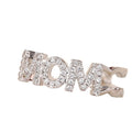 Pave Letter MOM Heart Shape Open Adjustable Ring For Mother's Day Fashion Gift view 5