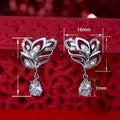 Elegant Short Drop Earrings With Hollow Leaf And Flower Petal Design For Summer Jewelry view 4