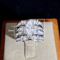 High End Three Piece Ring Set European American Fashion Luxury Marquise Zircon Stack Rings view 5
