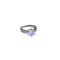 Zircon Snowflake Rotatable Open Ring For Women view 5