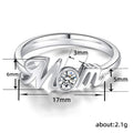 Mother's Day Gift Matching Parent Child Fashion Ring For Mom Birthday Present view 5