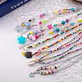 Summer Dopamine Girl Colorful Beaded Necklace Sweet Forest Star Butterfly Heart Collarbone Chain view 2