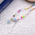Summer Dopamine Girl Colorful Beaded Necklace Sweet Forest Star Butterfly Heart Collarbone Chain view 3