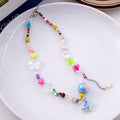 Summer Dopamine Girl Colorful Beaded Necklace Sweet Forest Star Butterfly Heart Collarbone Chain view 4