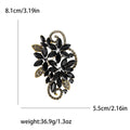 Alloy Crystal Floral Brooch For Elegant Fashion Clothing Accessories view 3