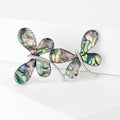 Alloy Abalone Shell Butterfly Brooch Pin For Elegant Apparel Decoration view 2