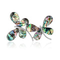 Alloy Abalone Shell Butterfly Brooch Pin For Elegant Apparel Decoration view 1