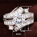 Luxury Sparkling Swing Arm Ring For Women, Curved Creative Design Elegant Statement Finger Jewelry view 5