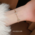 Gold Plated Copper Zircon Butterfly Bangle For Women Minimalist Luxury Fashion Bracelet view 4