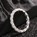 Minimalist Vintage Knuckle Ring, Trendy Metal Twist Woven Chain Ring, Shimmering Jewelry view 6