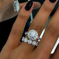 Fashion Plated Micro Pave Zircon Engagement Ring, Sparkling European American Women's Finger Jewelry view 1