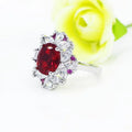 Luxury Vintage Bridal Ring European American Retro Style Elegant Statement Finger Jewelry view 4