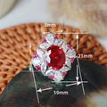 Luxury Vintage Bridal Ring European American Retro Style Elegant Statement Finger Jewelry view 5