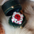 Luxury Vintage Bridal Ring European American Retro Style Elegant Statement Finger Jewelry view 3