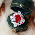 Luxury Vintage Bridal Ring European American Retro Style Elegant Statement Finger Jewelry view 1